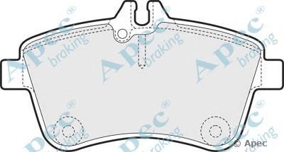 APEC BRAKING pad1438 -  Комплект тормозных колодок, дисковый тормоз